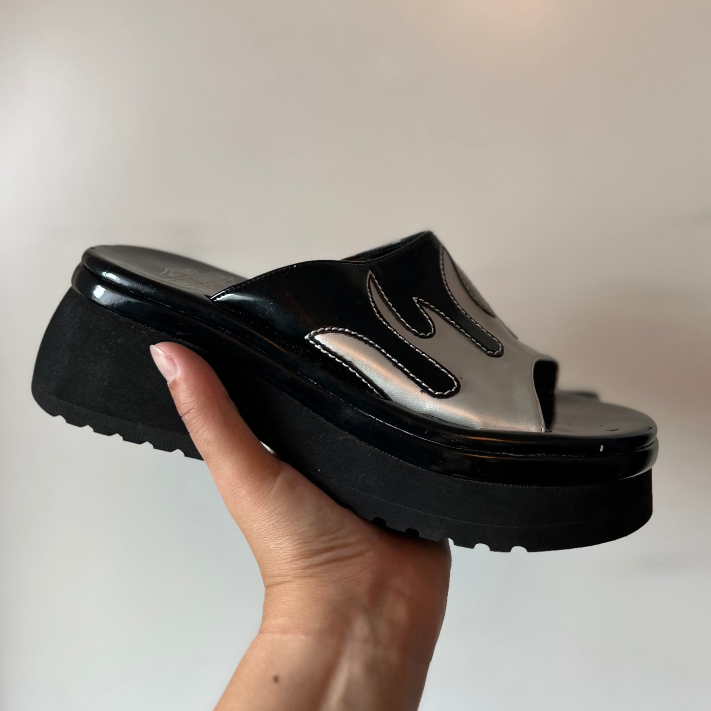 90s Harley Davidson Platform Flame Sandals