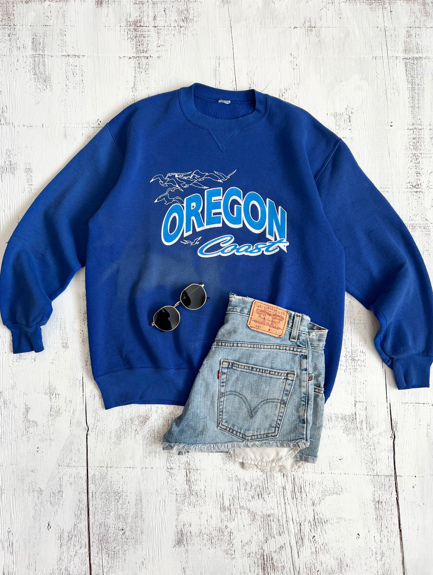 Oregon Coast Russell Athletics Crewneck Sweatshirt (L)