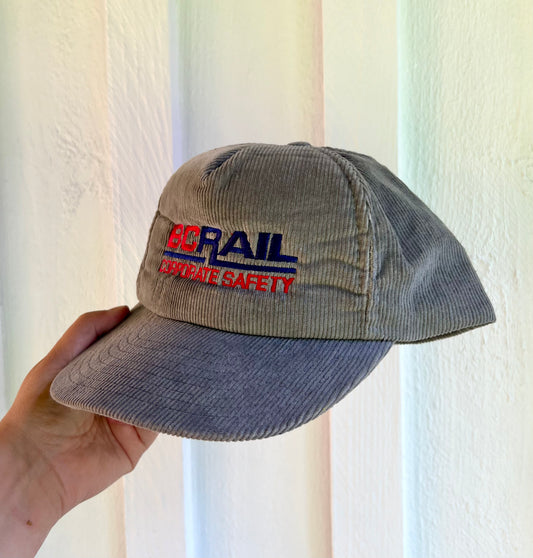 BC Rail Corduroy Vintage Trucker Hat
